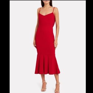 Katie May Open Back flare midi dress